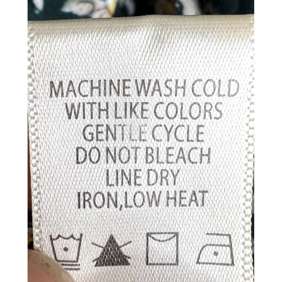 Max Studio Dress Woman's Size Medium (Please see measurements) Dark Green Floral - Picture 8 of 12